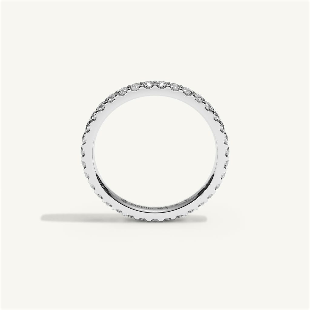MONTE M25 diamond eternity ring in 18K white gold — view 3