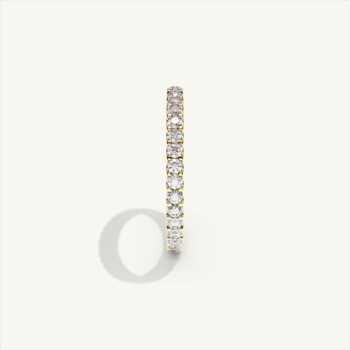 MONTE M25 diamond eternity ring in 18K yellow gold — view 4