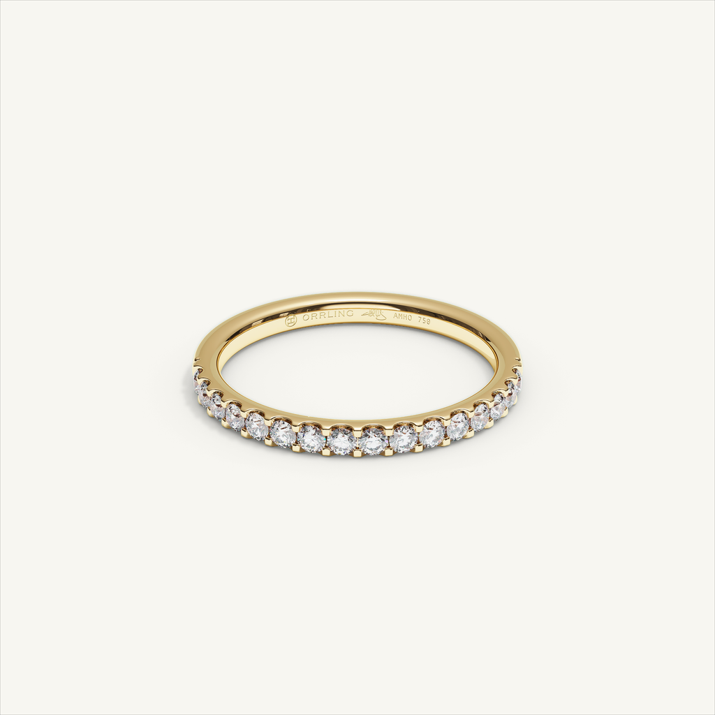 MONTE M25 Half Eternity Ring, 18K yellow gold, view 1