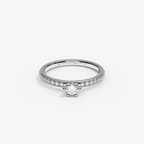 ORRIELLECANAL — Round Solitaire 2 mm · Diamond Band | White Gold | View 0