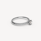 ORRIELLECANAL — Round Solitaire 2 mm · Diamond Band | White Gold | View 1