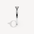 ORRIELLE — Round Solitaire 2 mm | White Gold | View 3