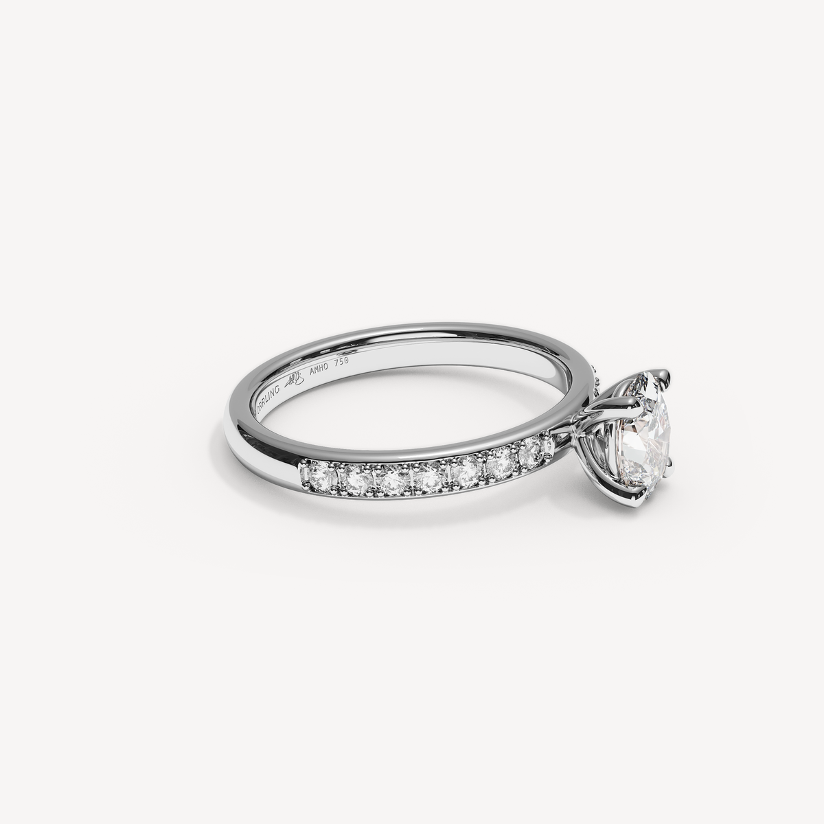 013) PHELIACANAL 92-2,5. Oval 0,70 + 0,02 sidstenar | White Gold | View 1