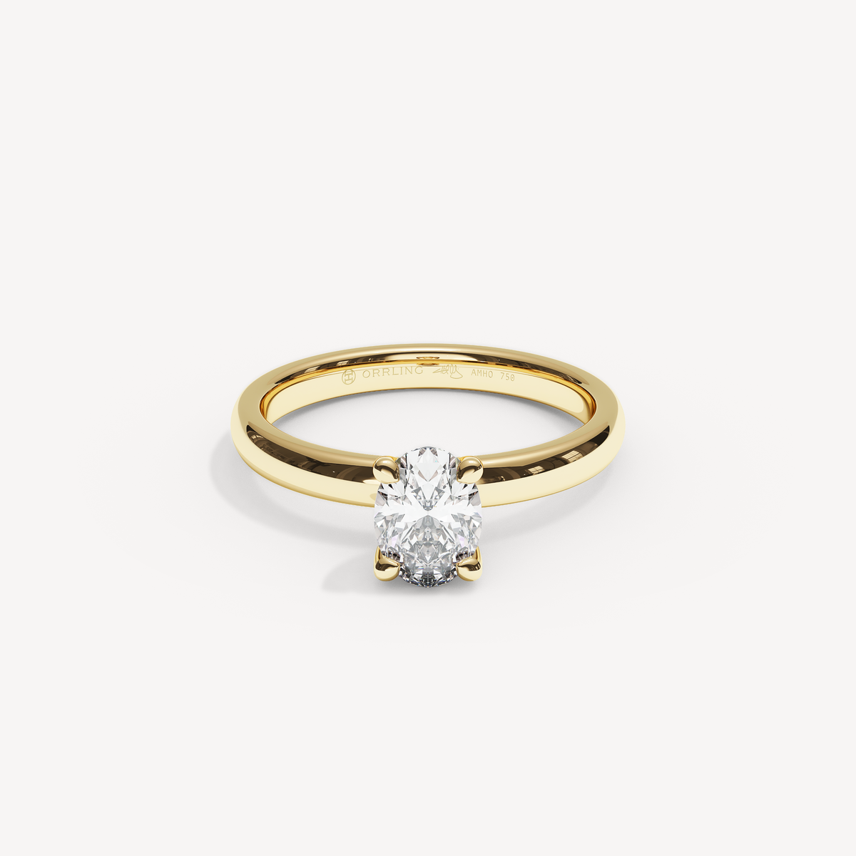 014) PHELIA92-2,5. Oval 0,70 | Yellow Gold | View 0