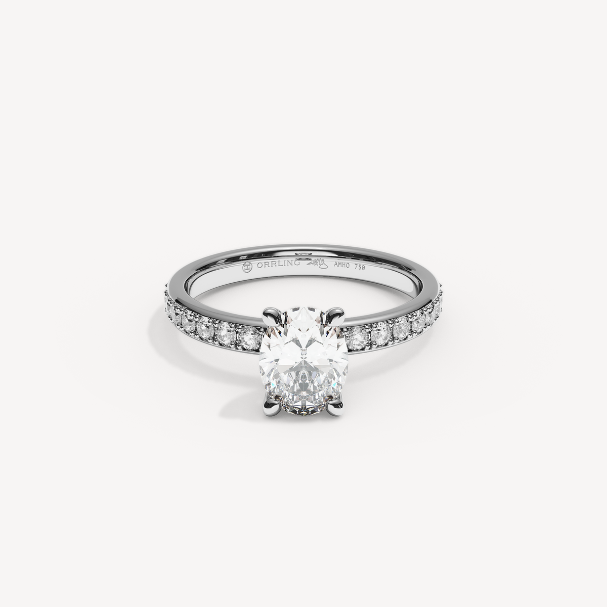 015) PHELIACANAL 92-2,5. Oval 1,00 + 0,02 sidstenar | White Gold | View 0