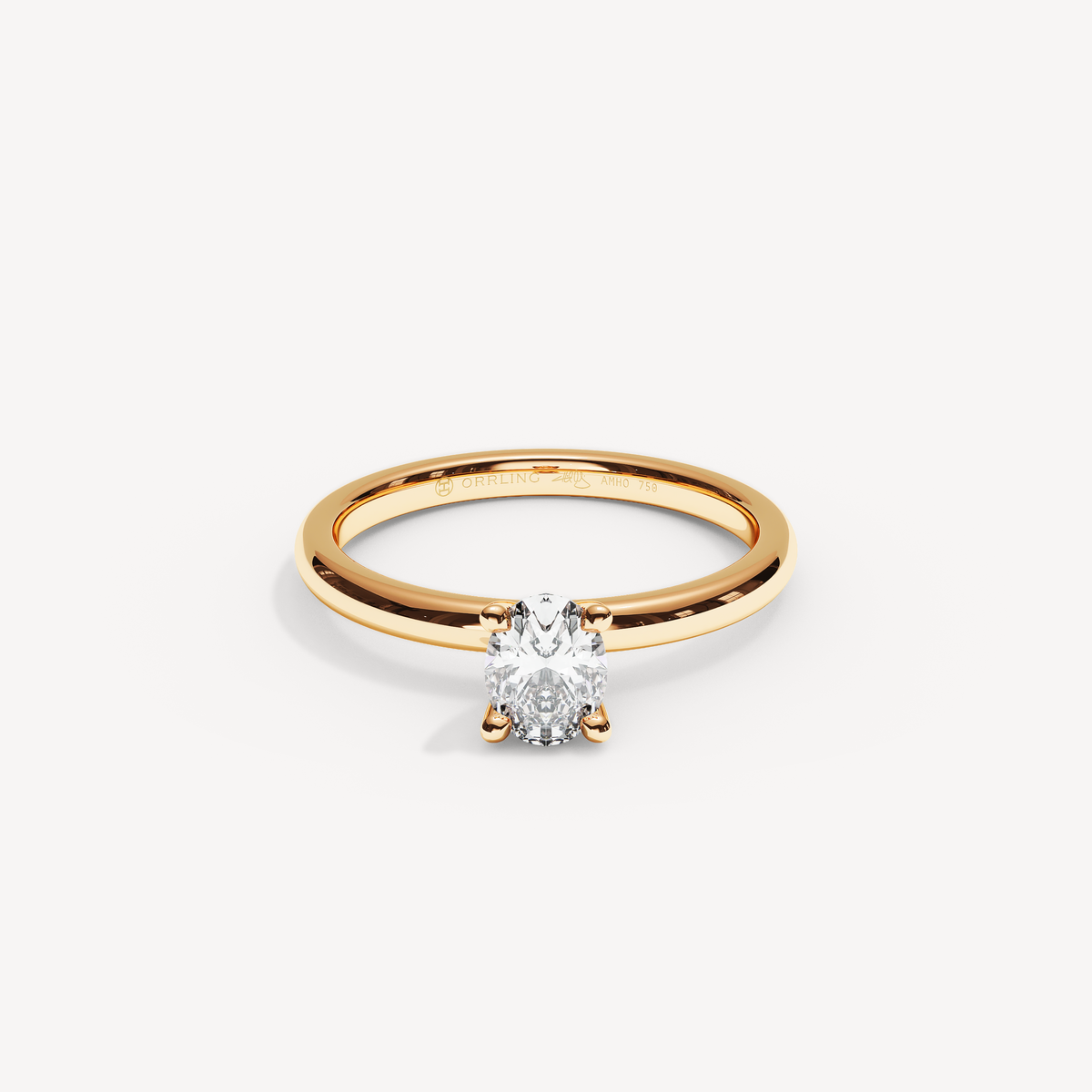 020) PHELIA 92-2. Oval 0,50 | Rose Gold | View 0