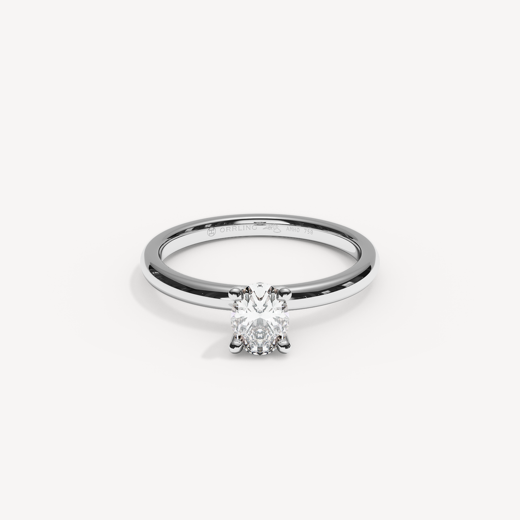 020) PHELIA 92-2. Oval 0,50 | White Gold | View 0