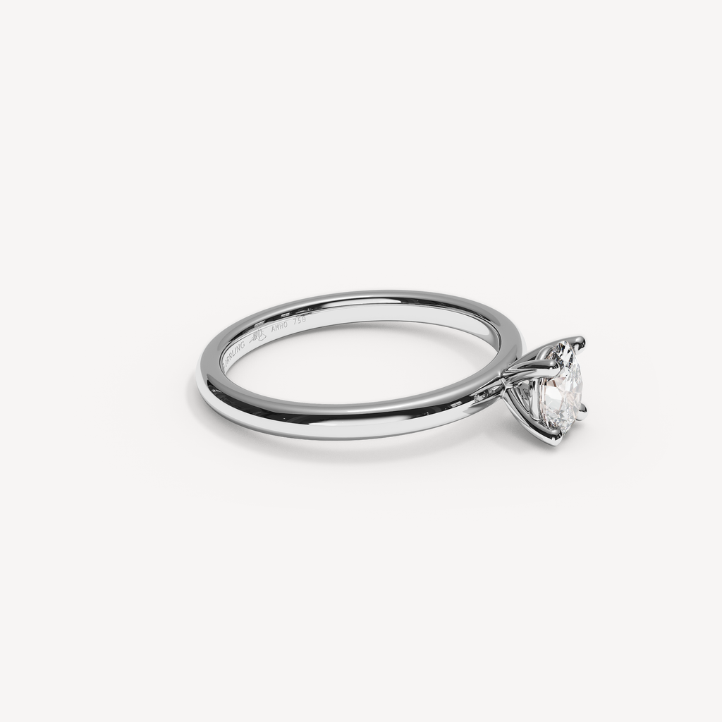 020) PHELIA 92-2. Oval 0,50 | White Gold | View 1