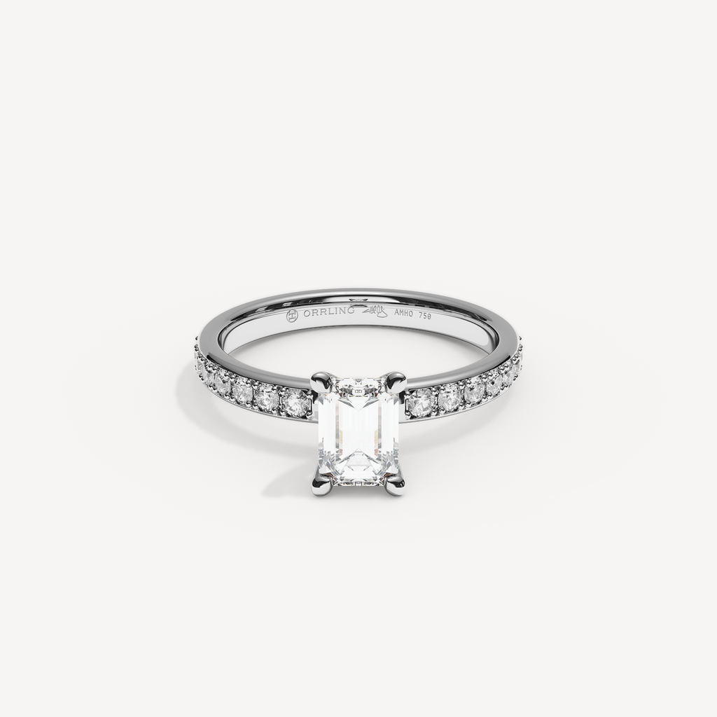 021) REFELLECANAL 92-2,5. Smaragd 0,70 + 0,02 sidstenar | White Gold | View 0