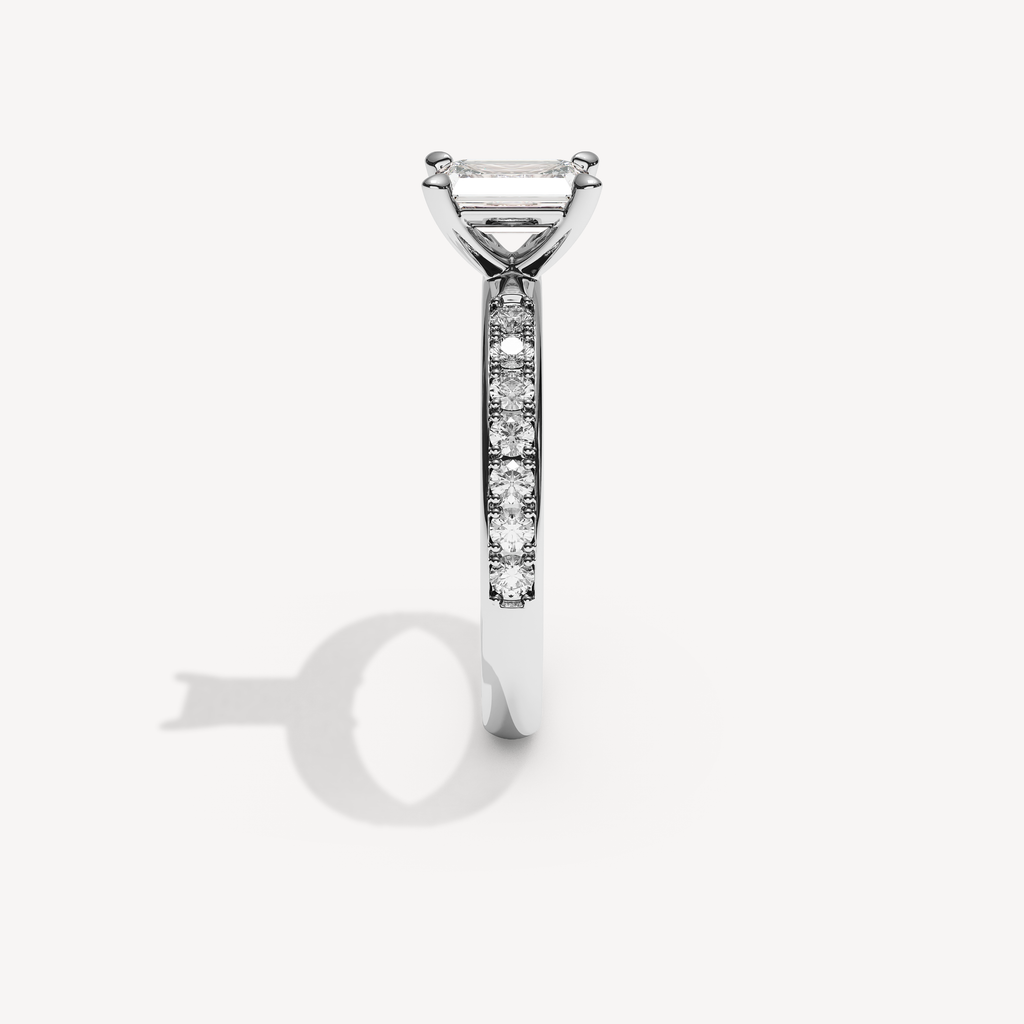 021) REFELLECANAL 92-2,5. Smaragd 0,70 + 0,02 sidstenar | White Gold | View 3