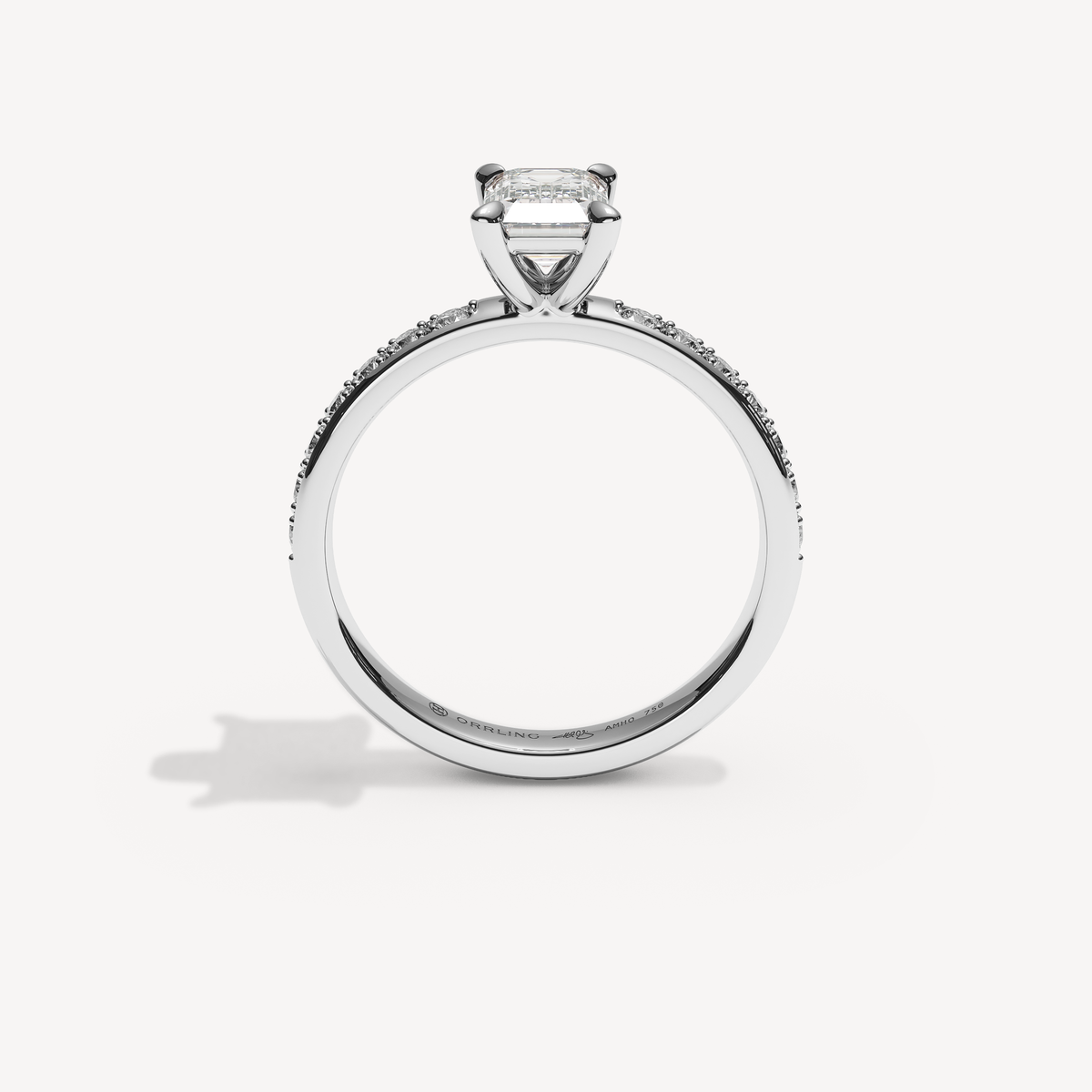 023) REFELLECANAL 92-2,5. Smaragd 1,00 + 0,02 sidstenar | White Gold | View 2