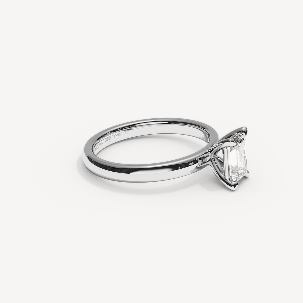 024) REFELLE 92-2,5. Smaragd 1,00 | White Gold | View 1