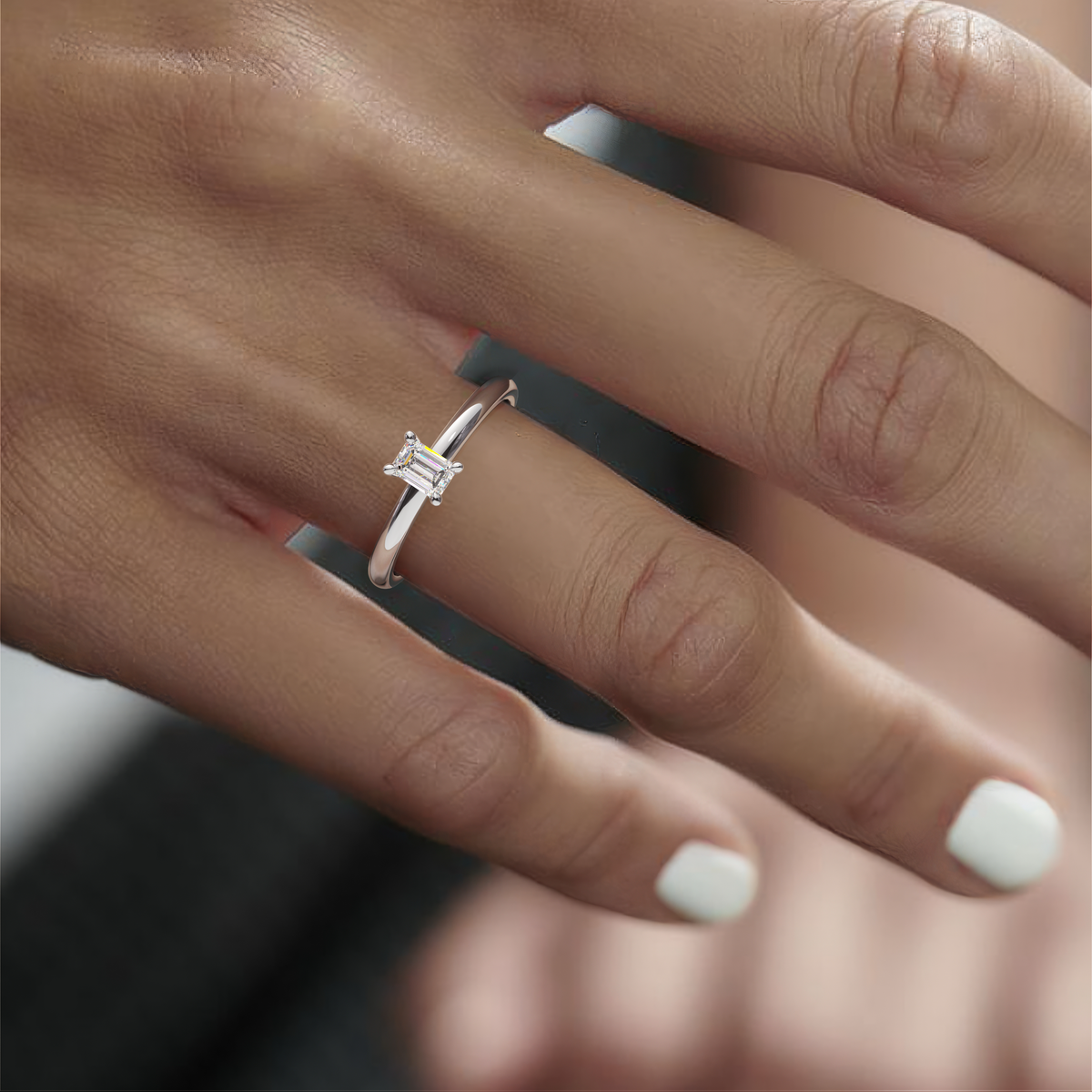 026) REFELLE  92-2. Smaragd 0,30 | White Gold | Model 0