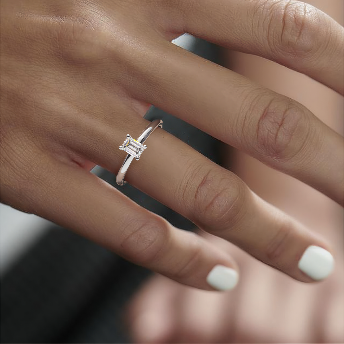 028) REFELLE 92-2. Smaragd 0,50 | White Gold | Model 0