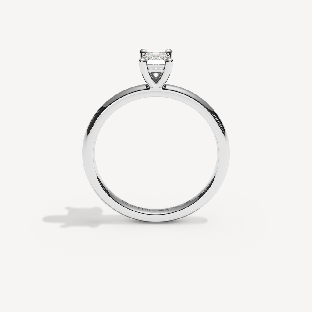 028) REFELLE 92-2. Smaragd 0,50 | White Gold | View 2