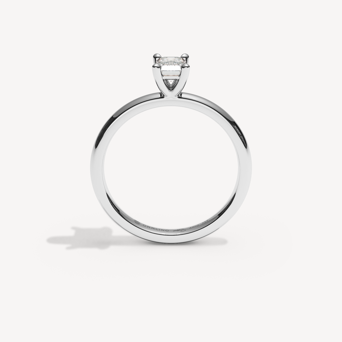 028) REFELLE 92-2. Smaragd 0,50 | White Gold | View 2