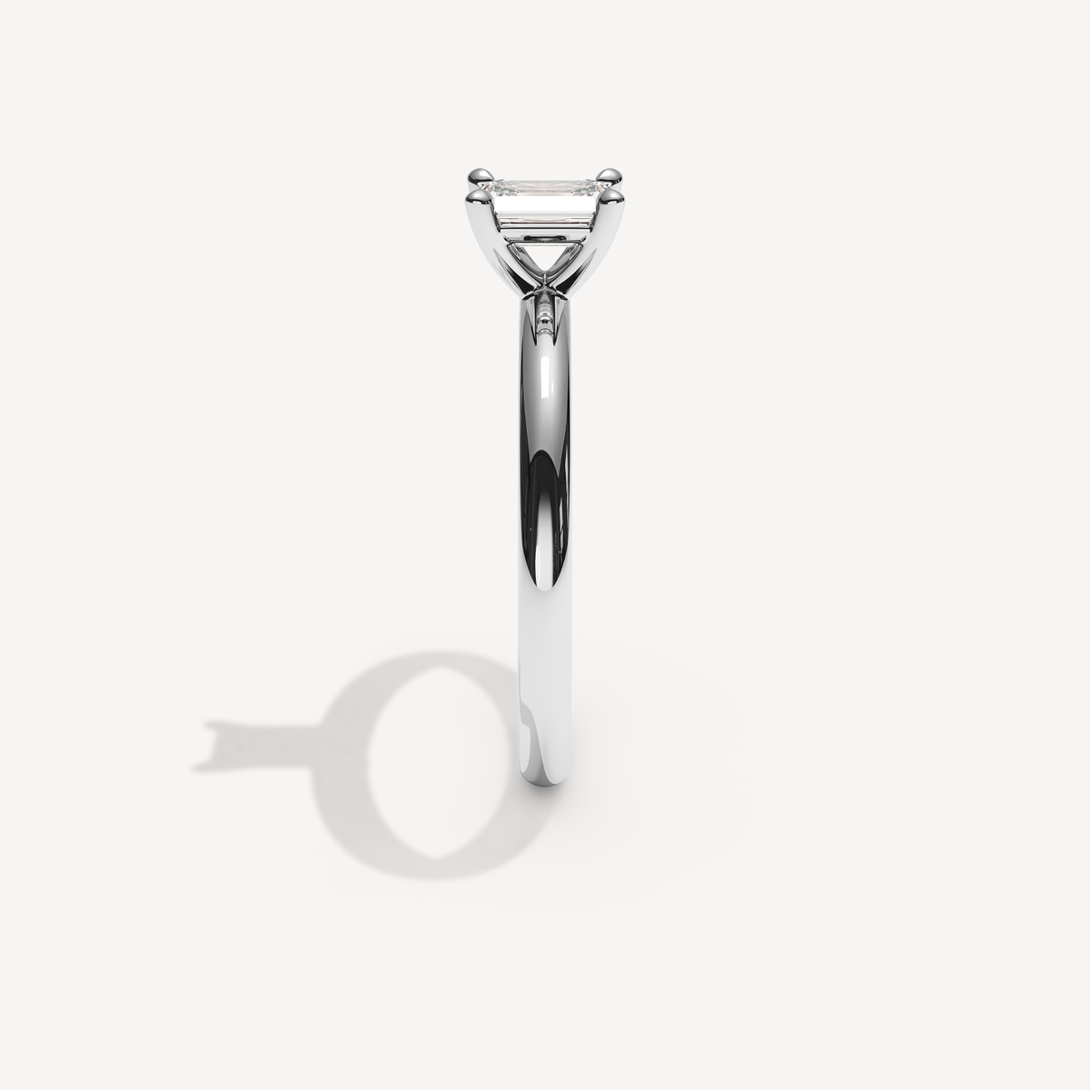 028) REFELLE 92-2. Smaragd 0,50 | White Gold | View 3
