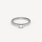 COVAMONTE — Round Solitaire 2 mm · Diamond Band | White Gold | View 0