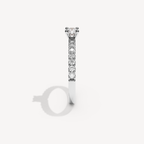 COVAMONTE — Round Solitaire 2 mm · Diamond Band | White Gold | View 3