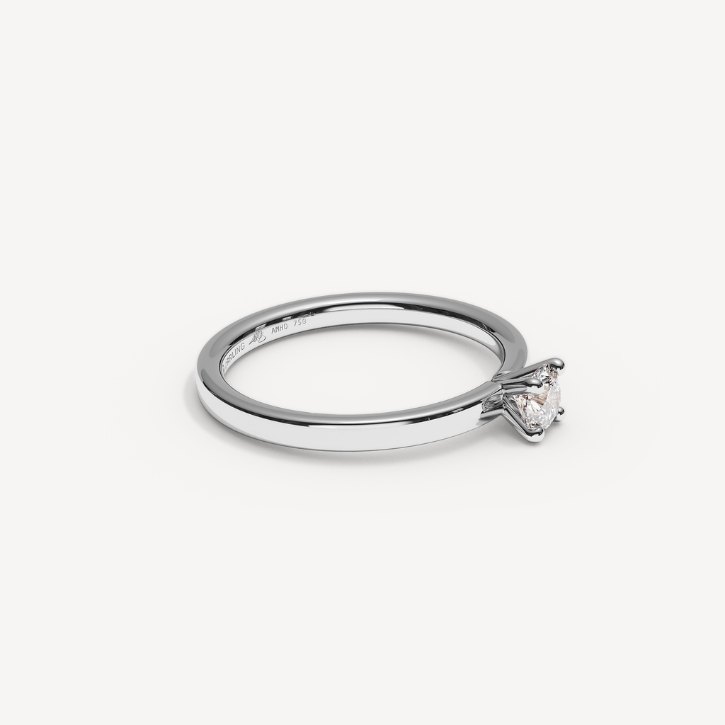 COVAMONTE — Round Solitaire 2 mm | White Gold | View 1