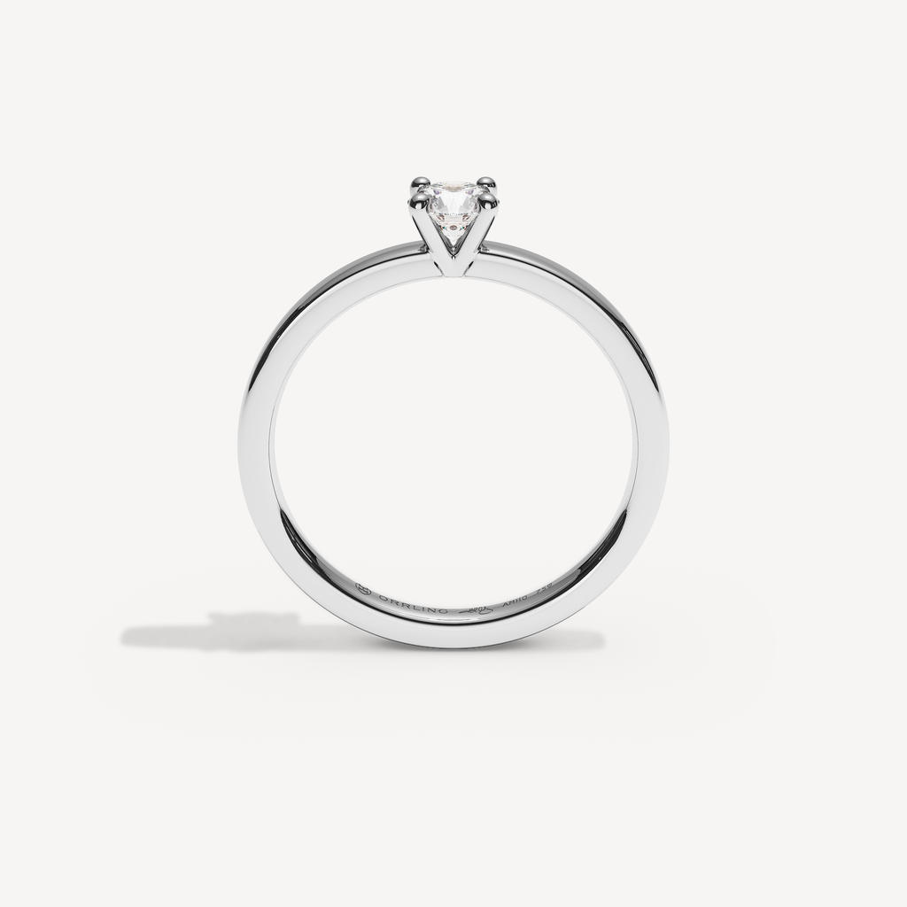 COVAMONTE — Round Solitaire 2 mm | White Gold | View 2
