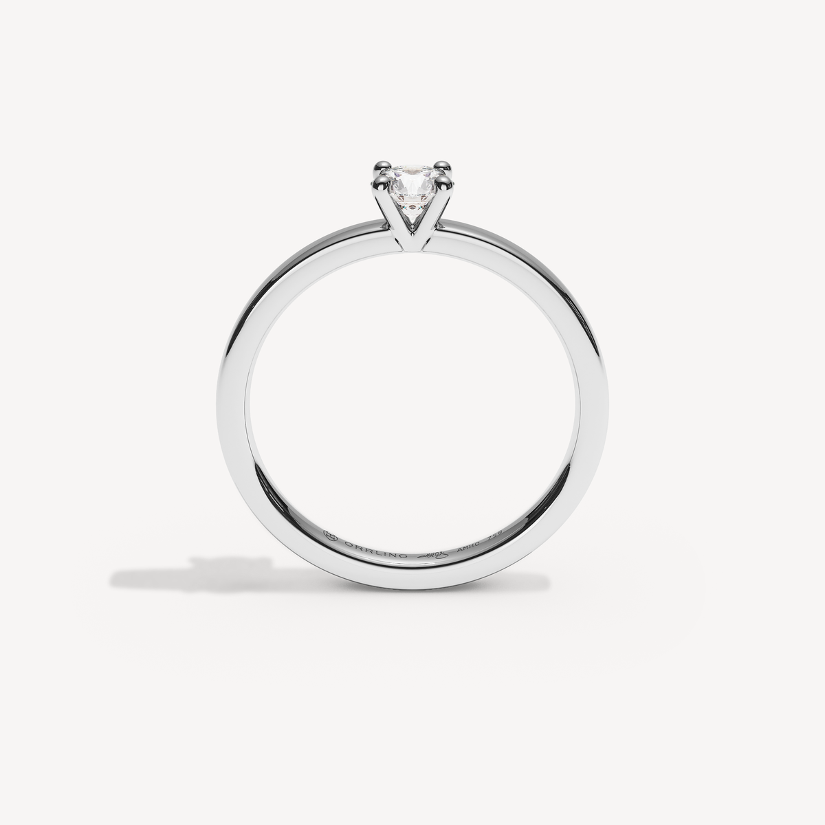 COVAMONTE — Round Solitaire 2 mm | White Gold | View 2