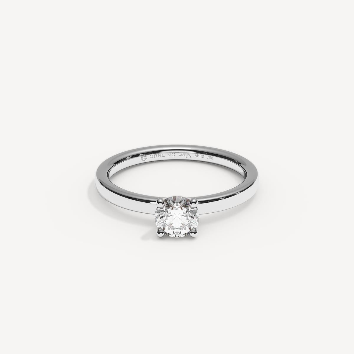 042COVAMONTE  M25. 2 mm skena. Glimmer 0,50 | White Gold | View 0
