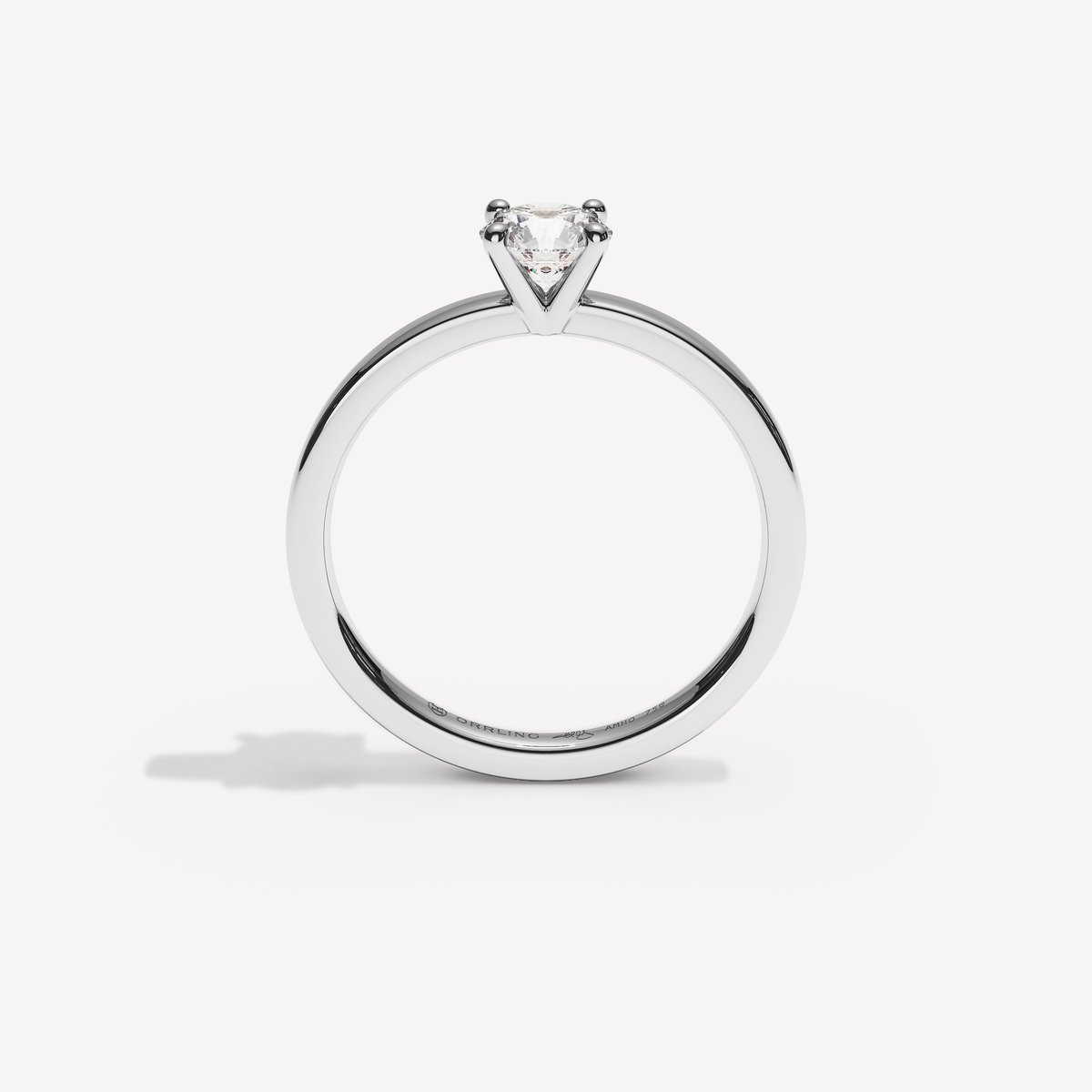 042COVAMONTE  M25. 2 mm skena. Glimmer 0,50 | White Gold | View 2