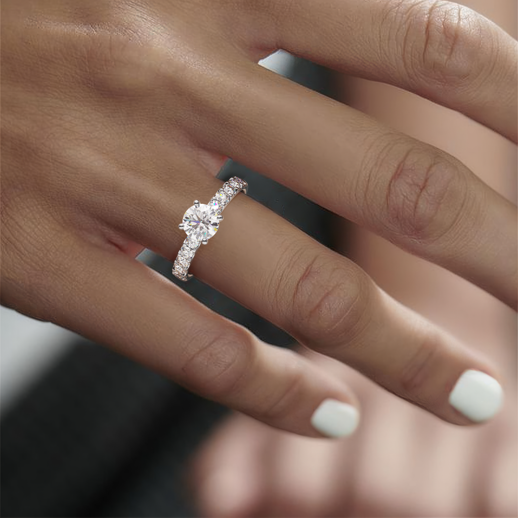 045) COVAMONTE M25. 3 mm skena. Glimmer 0,75 + 0,05 sidstenar | White Gold | Model 0