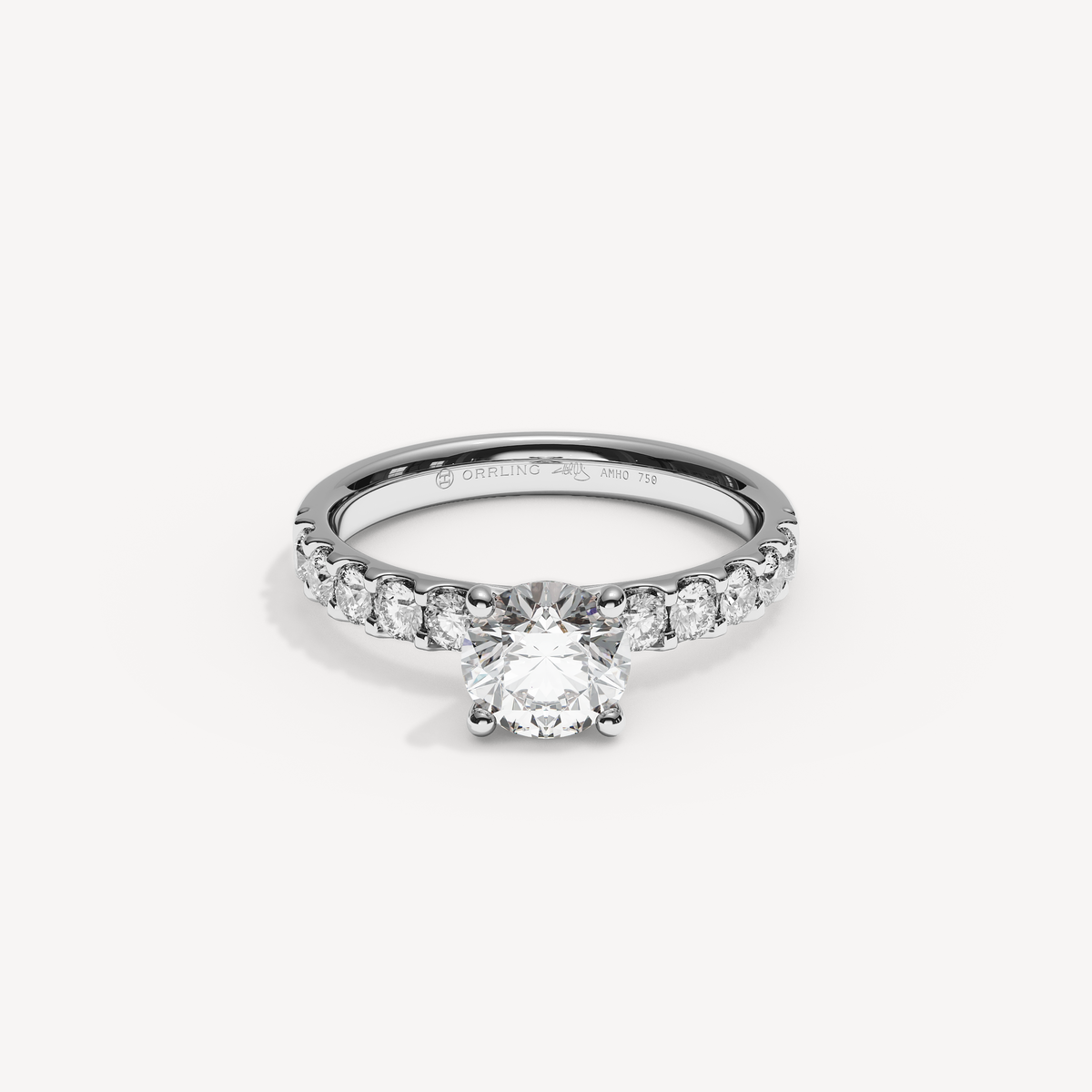 045) COVAMONTE M25. 3 mm skena. Glimmer 0,75 + 0,05 sidstenar | White Gold | View 0