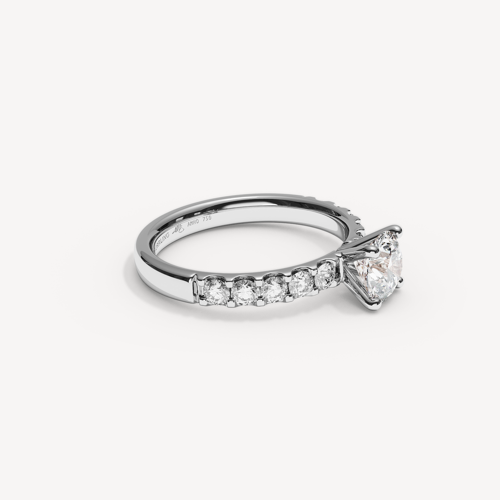 045) COVAMONTE M25. 3 mm skena. Glimmer 0,75 + 0,05 sidstenar | White Gold | View 1