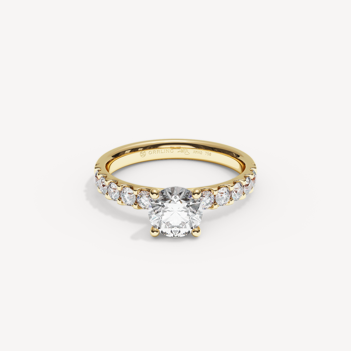 045) COVAMONTE M25. 3 mm skena. Glimmer 0,75 + 0,05 sidstenar | Yellow Gold | View 0