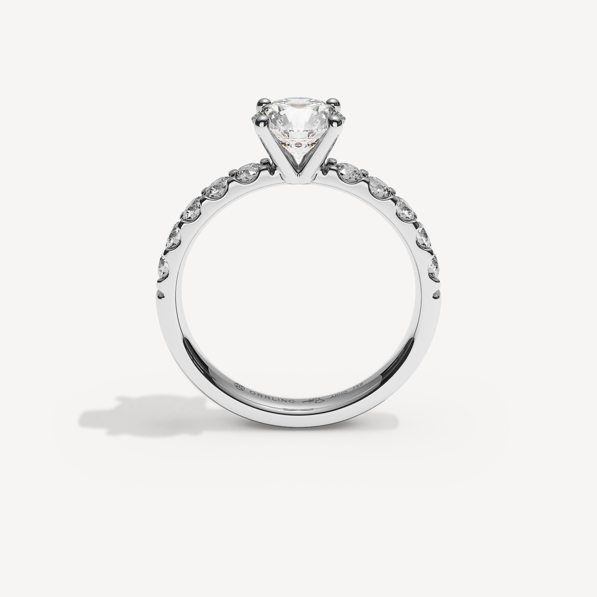 047COVAMONTE M25. 3 mm skena. Glimmer 1,00 + 0,05 sidstenar | White Gold | View 2