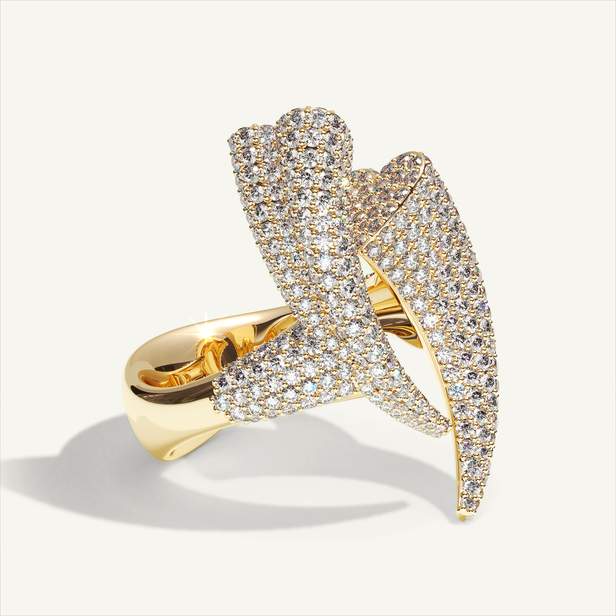 Griffe Couple Pavé Ring