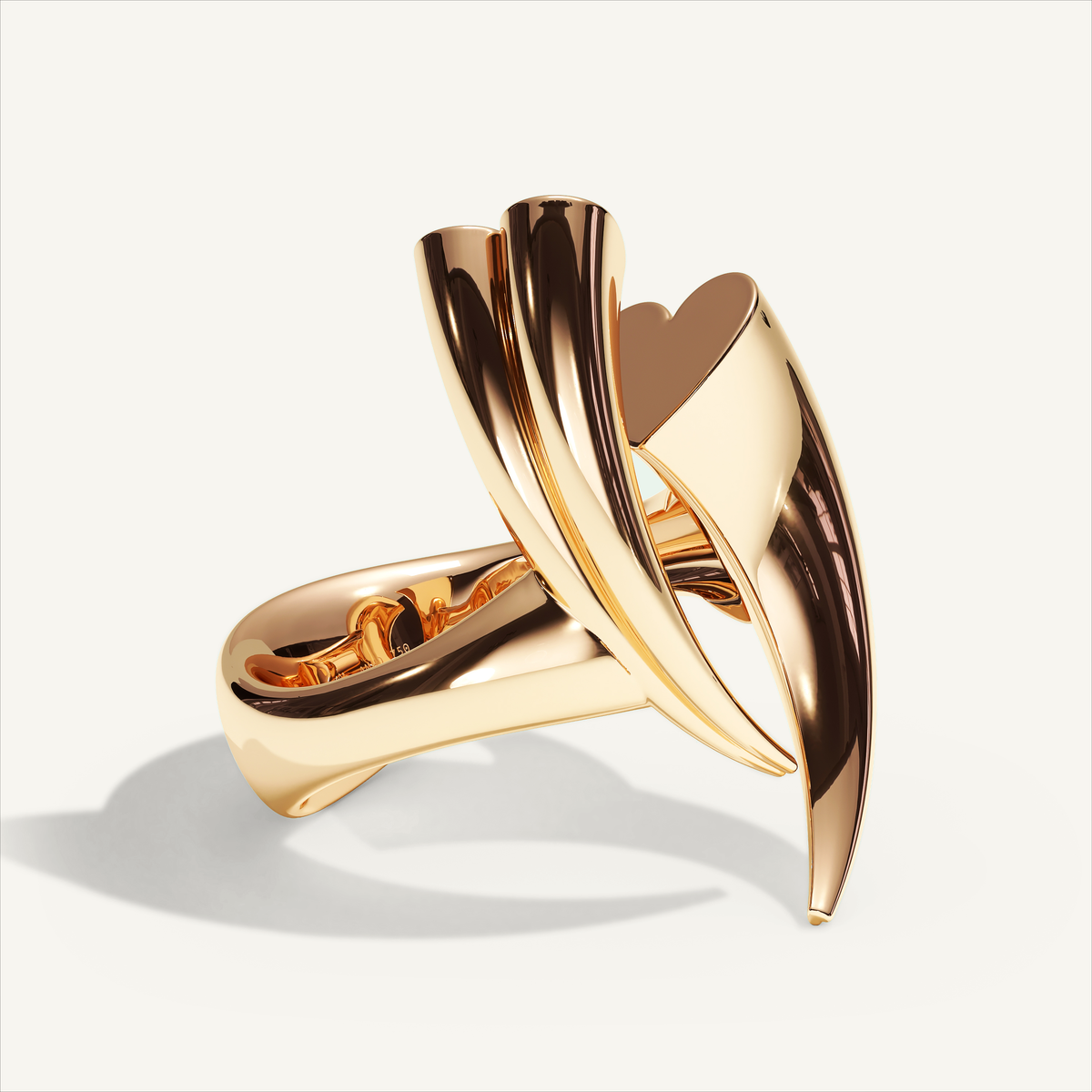 Griffe Couple Ring in 18K rose gold, product view