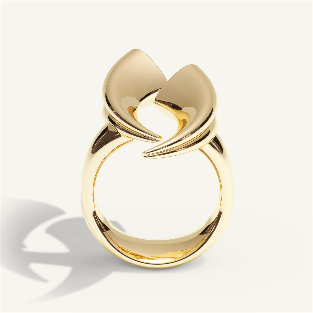 Griffe Couple Ring in 18K yellow gold, product view
