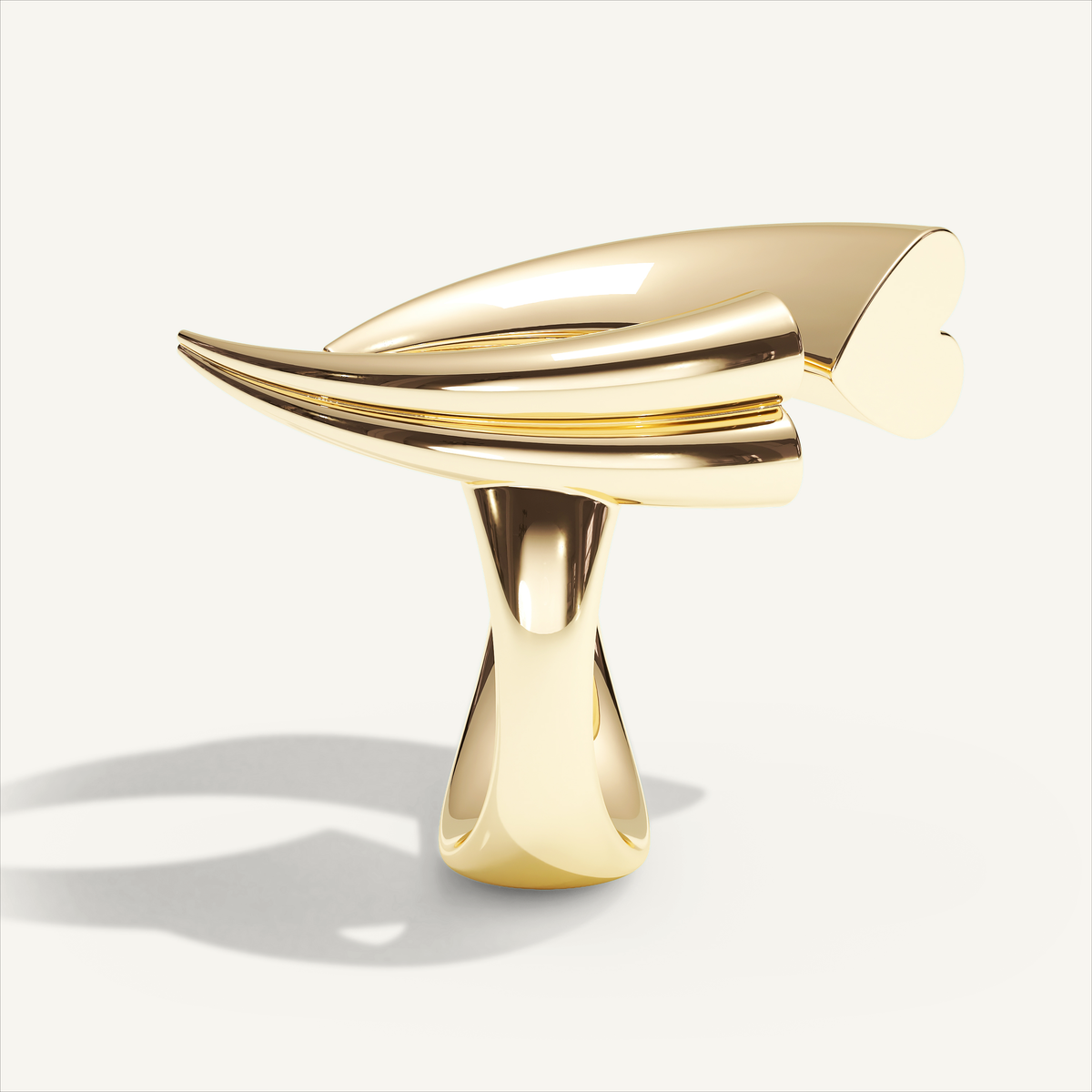 Griffe Couple Ring in 18K yellow gold, product view