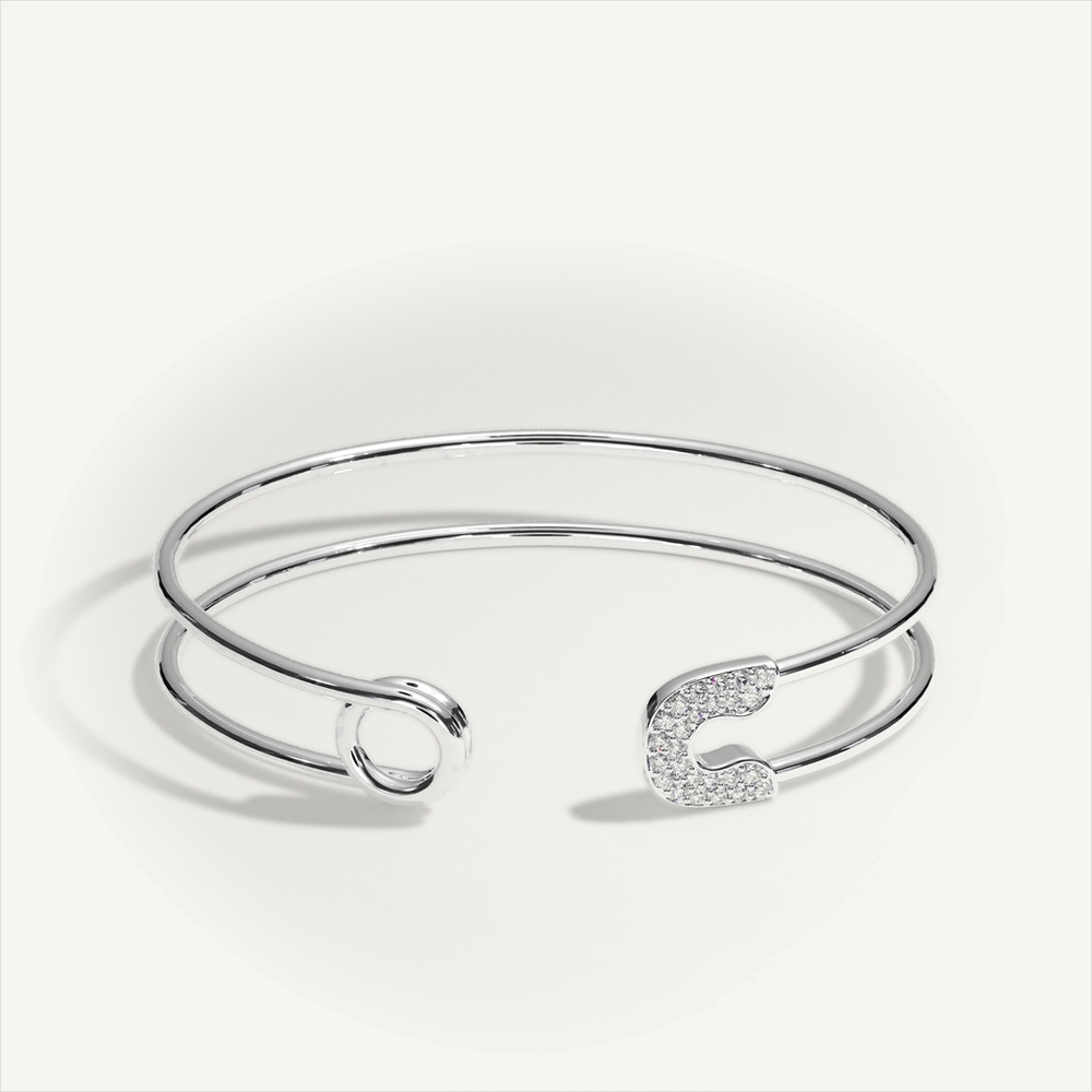 DEEP TEAL Pin Bangle — product view