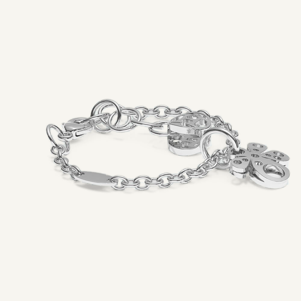 Gisela Charm Bracelet Silver