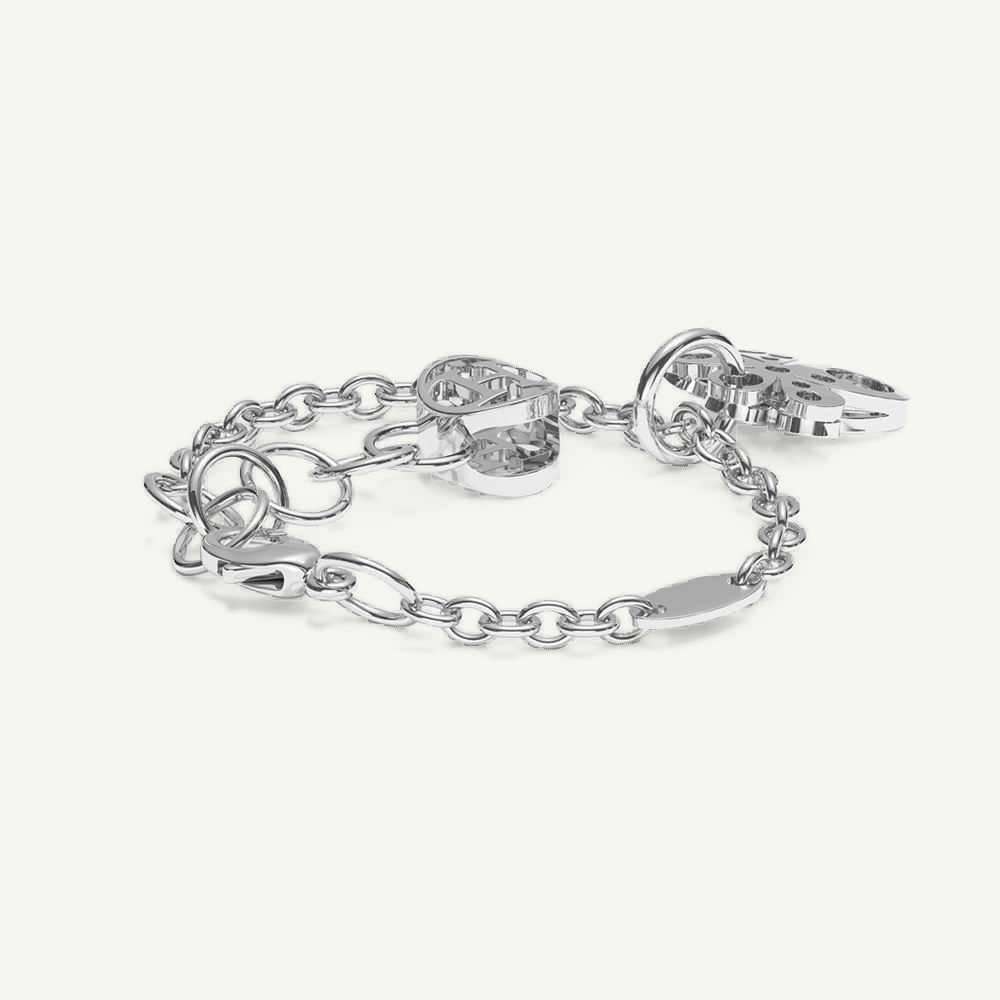 Gisela Charm Bracelet Silver