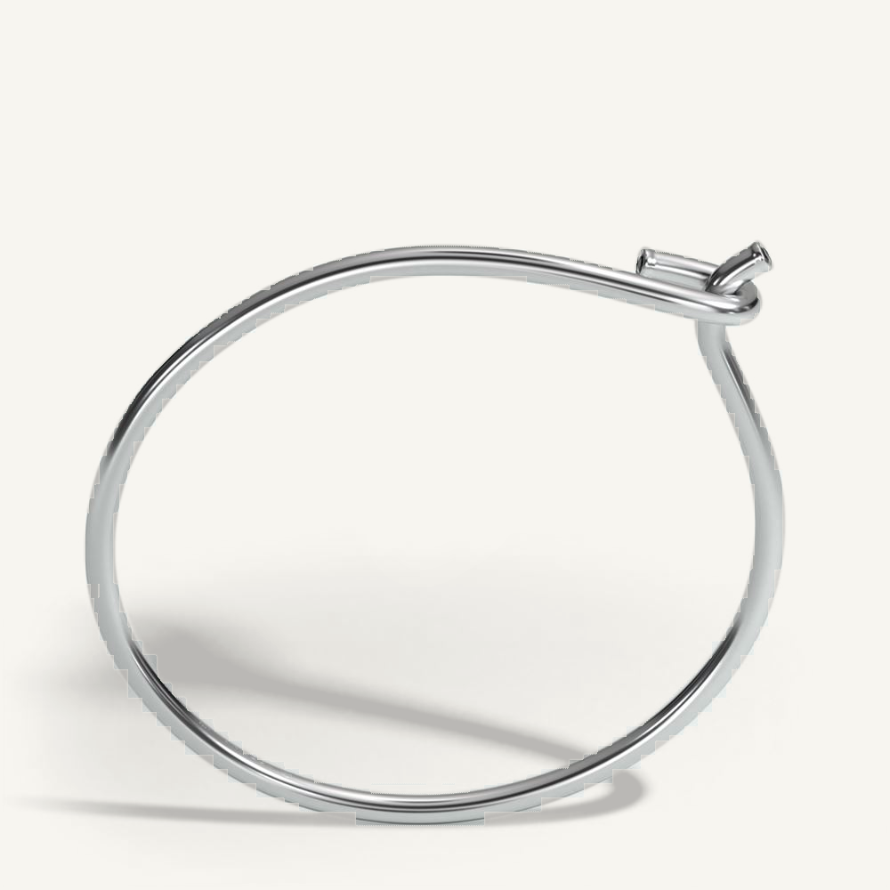 Hitch Bangle Silver – Black Diamond