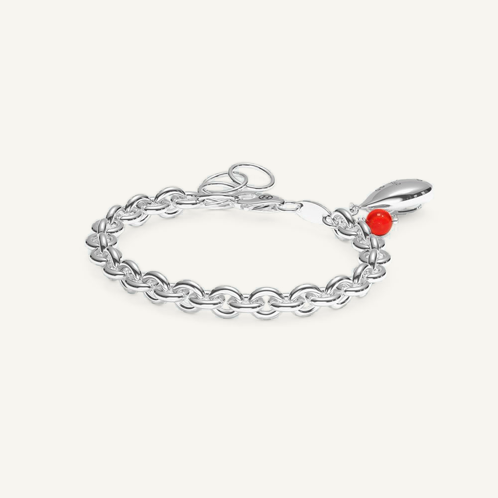 Ballon Charm Bracelet Silver