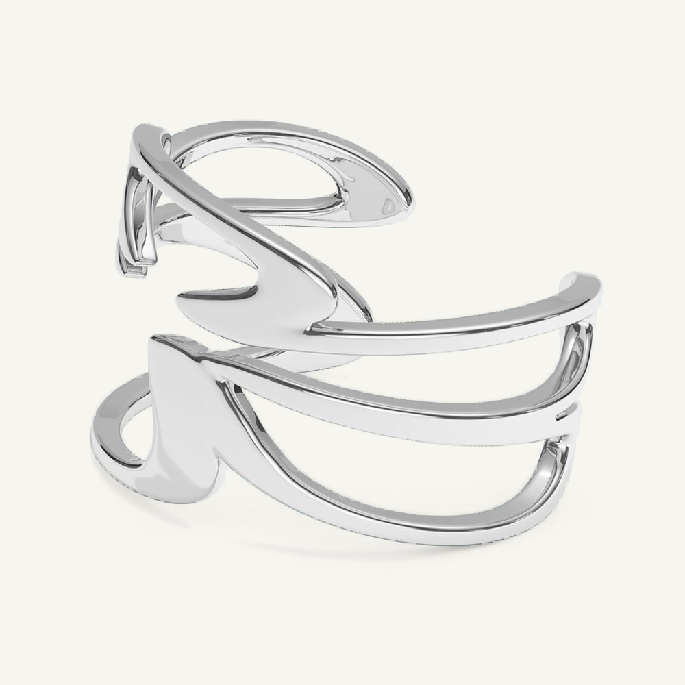 Bloom Bangle Silver