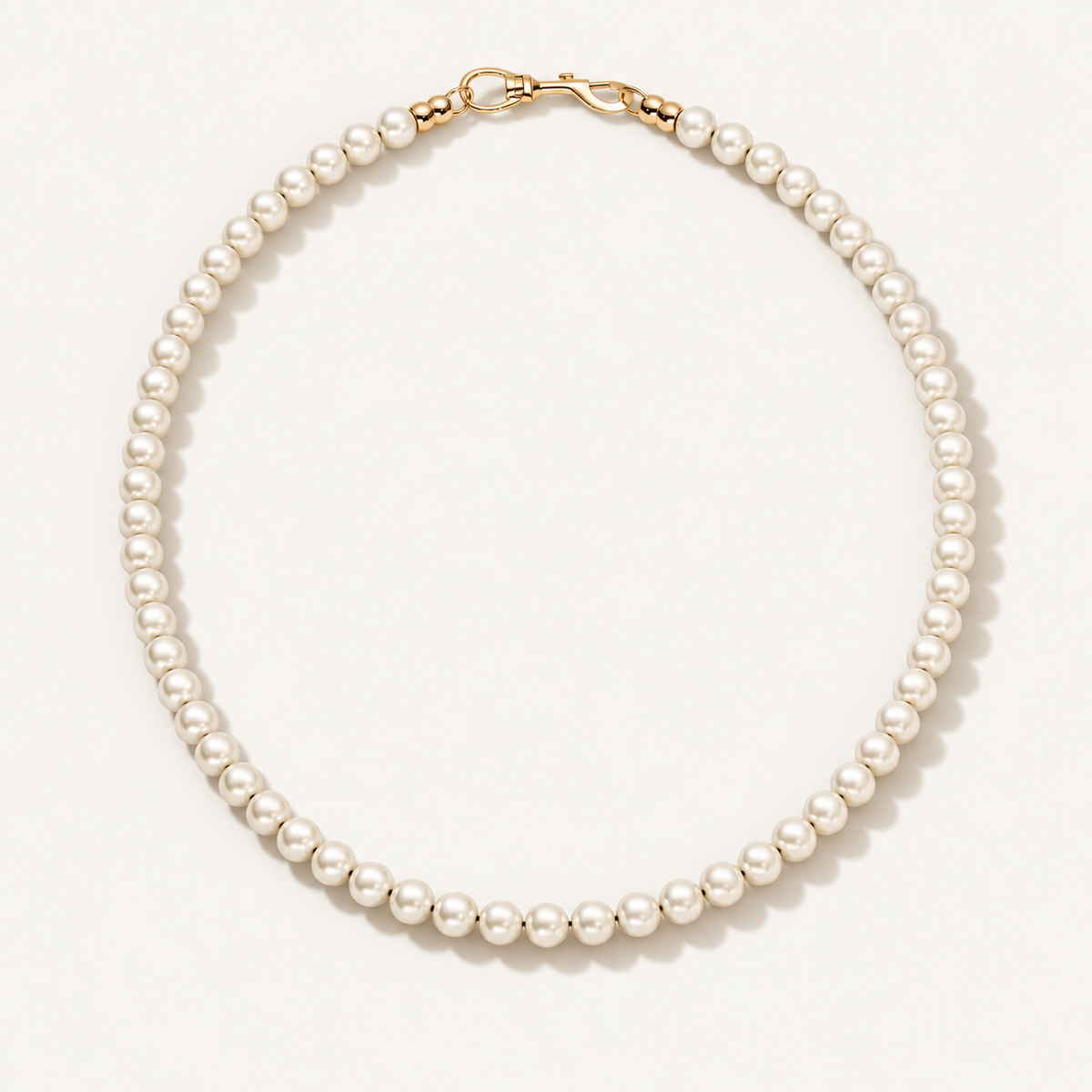 Swivel hook pearl necklace